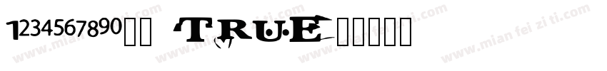1234567890-常规( True字体转换